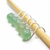 Green Aventurine Infinity Ring Stitch Marker