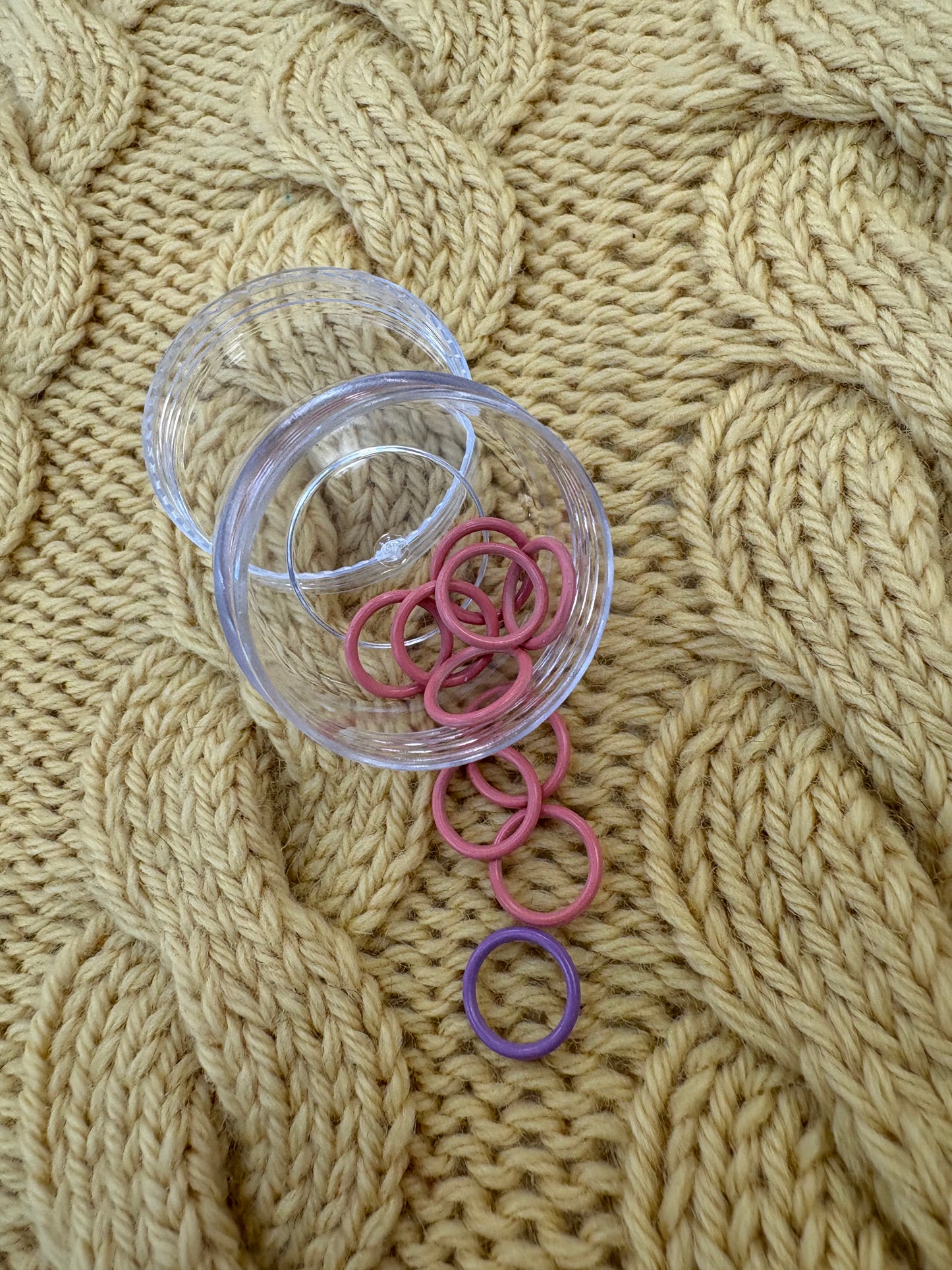 Colorful Round Stitch Markers (up to 7mm)