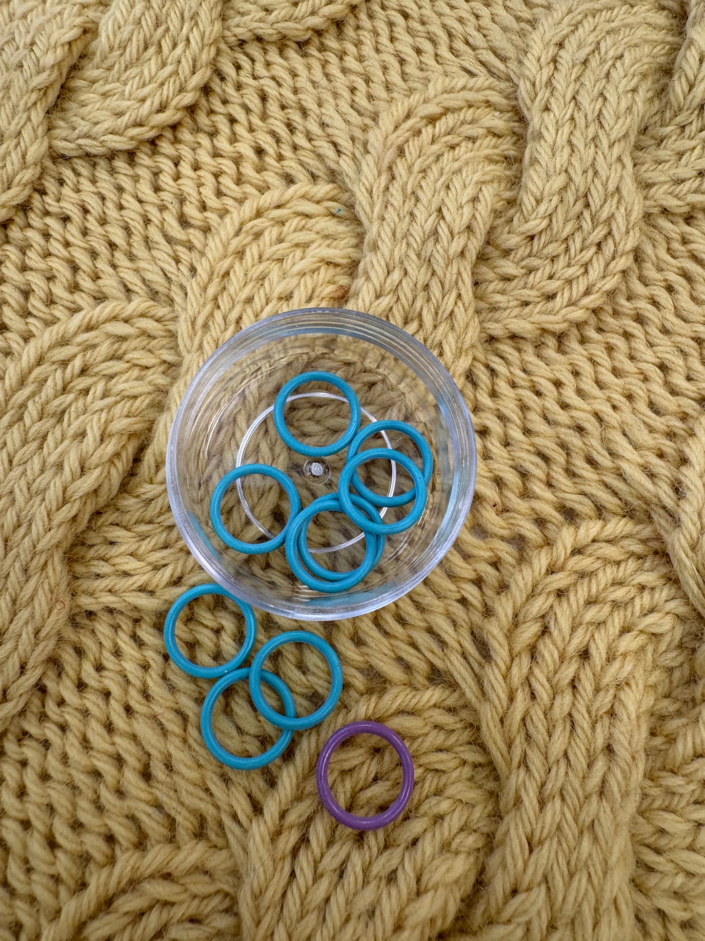 Colorful Round Stitch Markers (up to 7mm)