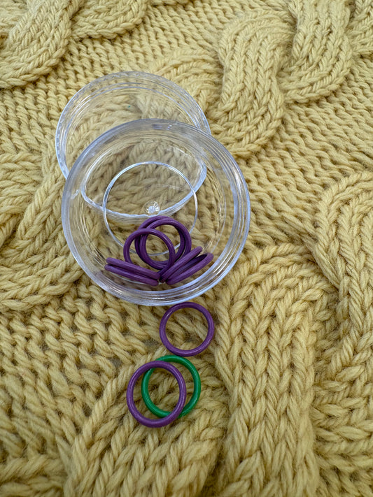 Colorful Round Stitch Markers (up to 7mm)