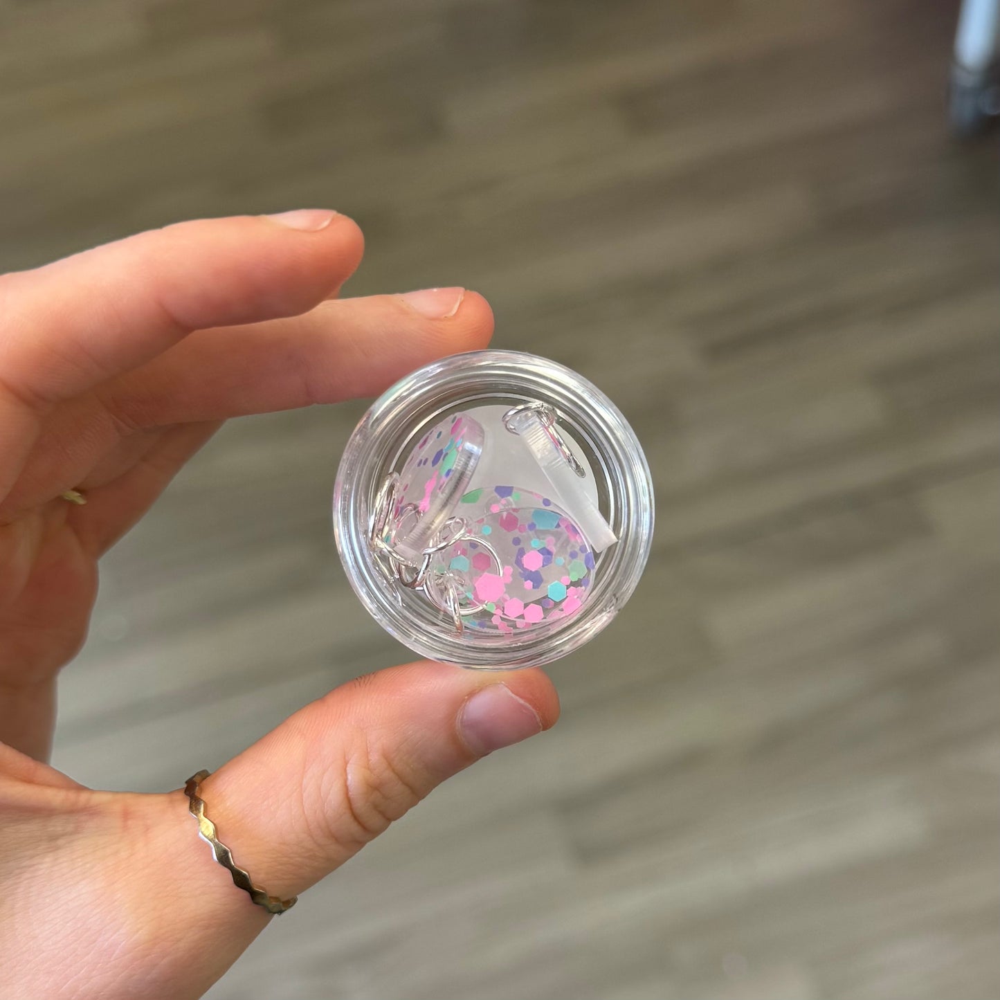 Oval Acrylic Stitch Markers, Set of 5