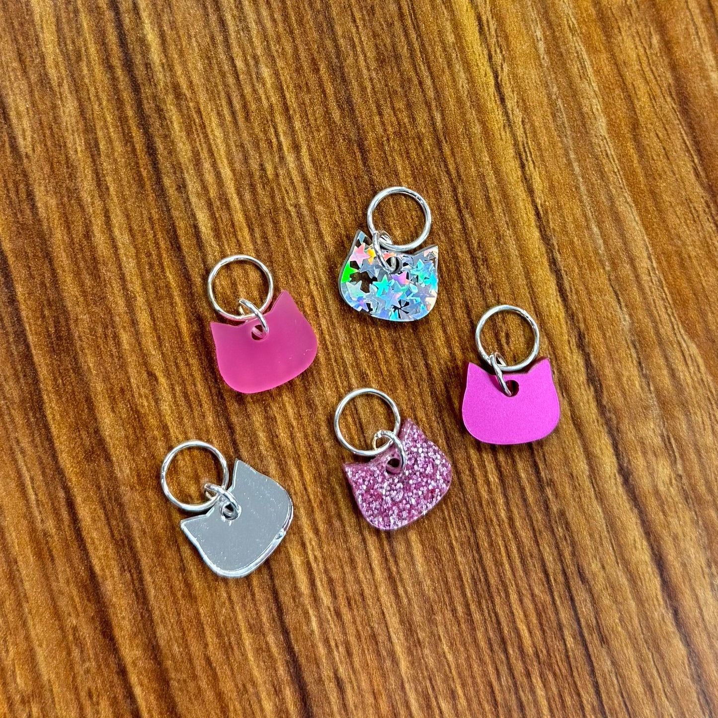 Cat Head Stitch Marker Set