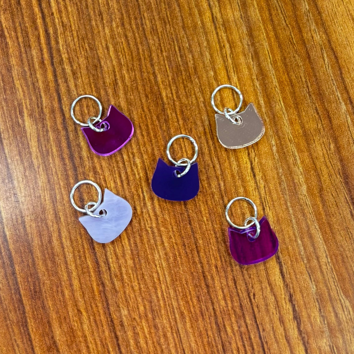 Cat Head Stitch Marker Set