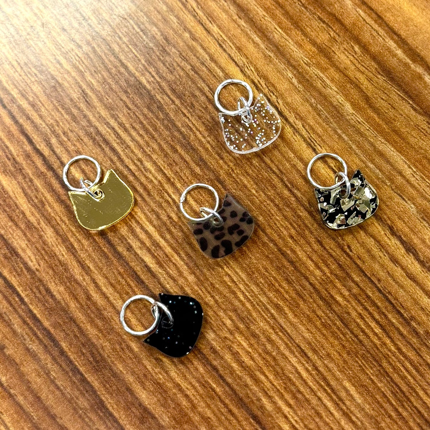 Cat Head Stitch Marker Set