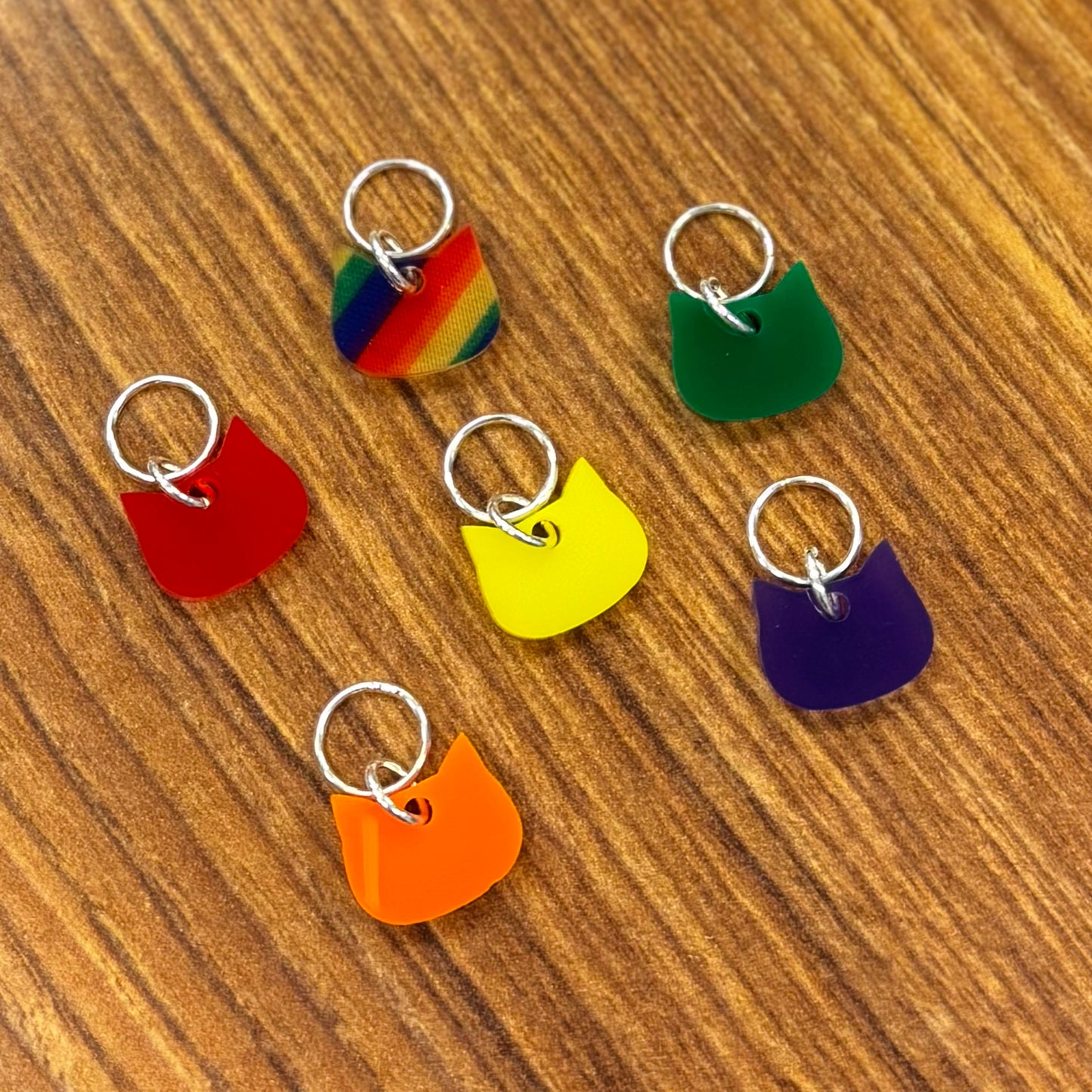 Cat Head Stitch Marker Set
