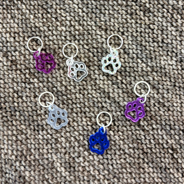 Paw Print Stitch Markers