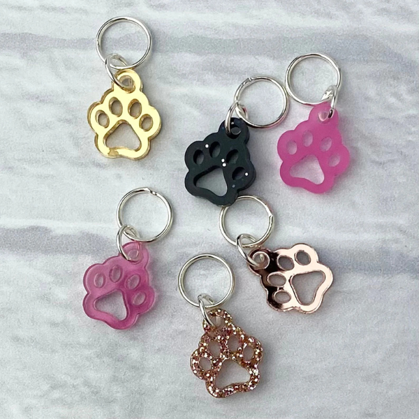 Paw Print Stitch Markers