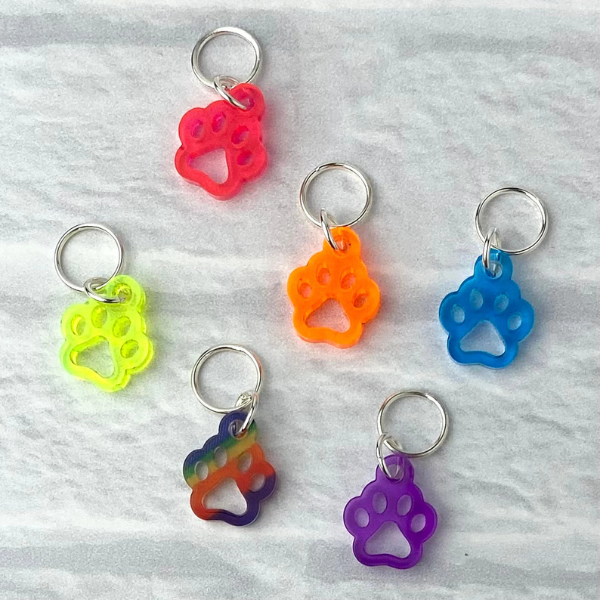 Paw Print Stitch Markers
