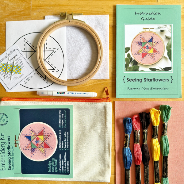 Seeing Starflowers Embroidery Kit