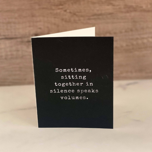 Sitting In Silence Greeting Card