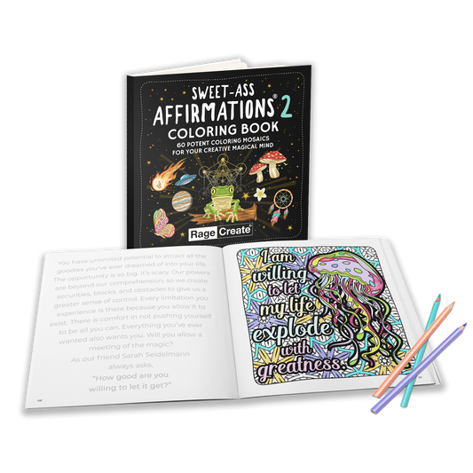 Sweet-Ass Affirmations 2 Coloring Book