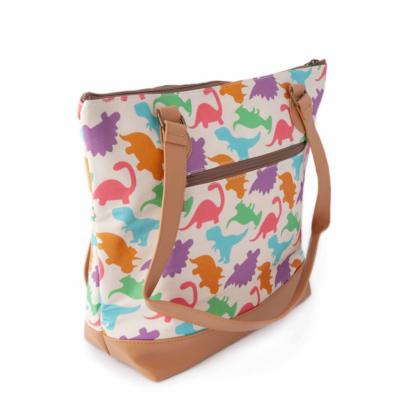 Dino Mega Trinity Bag – Large Zippered Knitting Project Bag