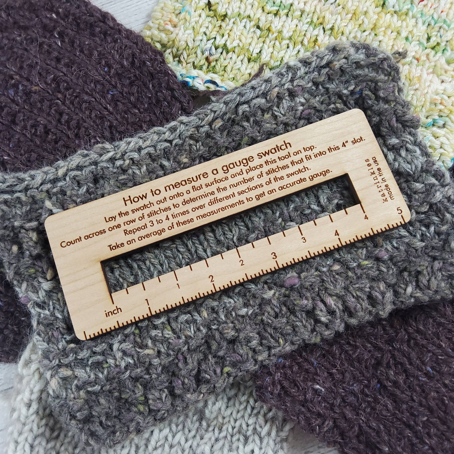 How To Measure Gauge Swatch Tool