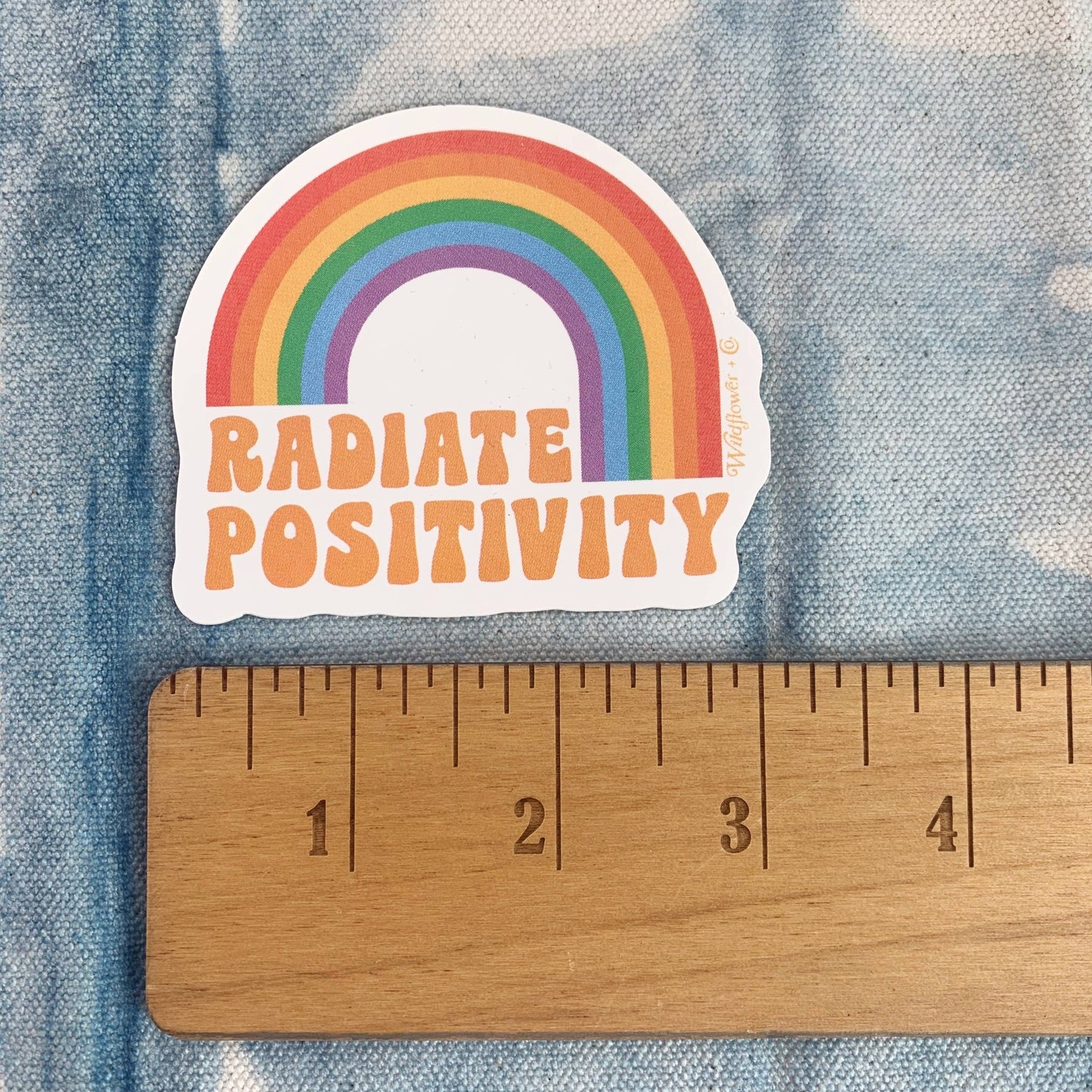 Radiate Positivity Rainbow Sticker