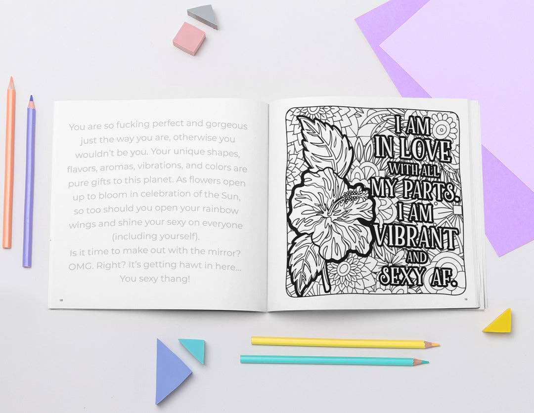 Sweet-Ass Affirmations 2 Coloring Book