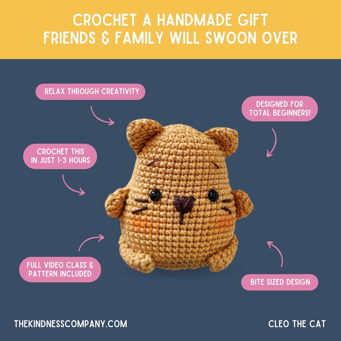 Birthday Card & Cat Crochet Pattern
