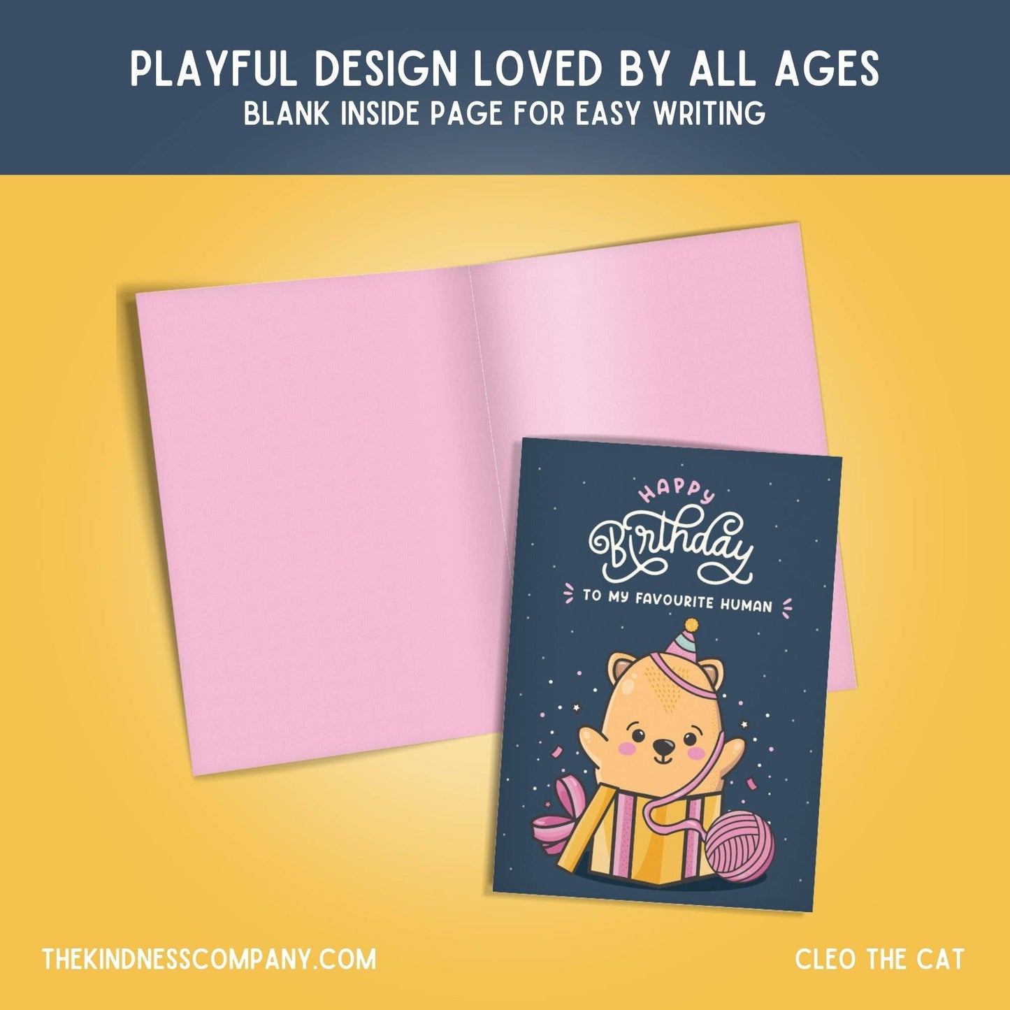 Birthday Card & Cat Crochet Pattern