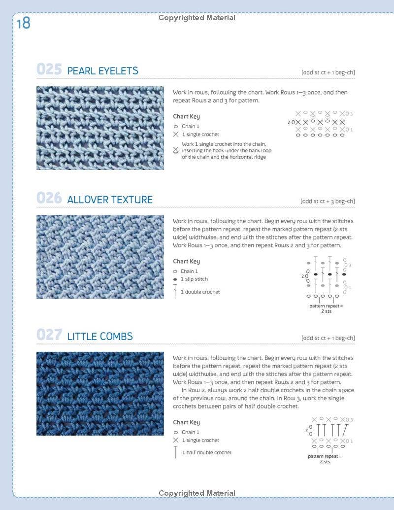 The New Crochet Stitch Dictionary: 440 Patterns for Textures