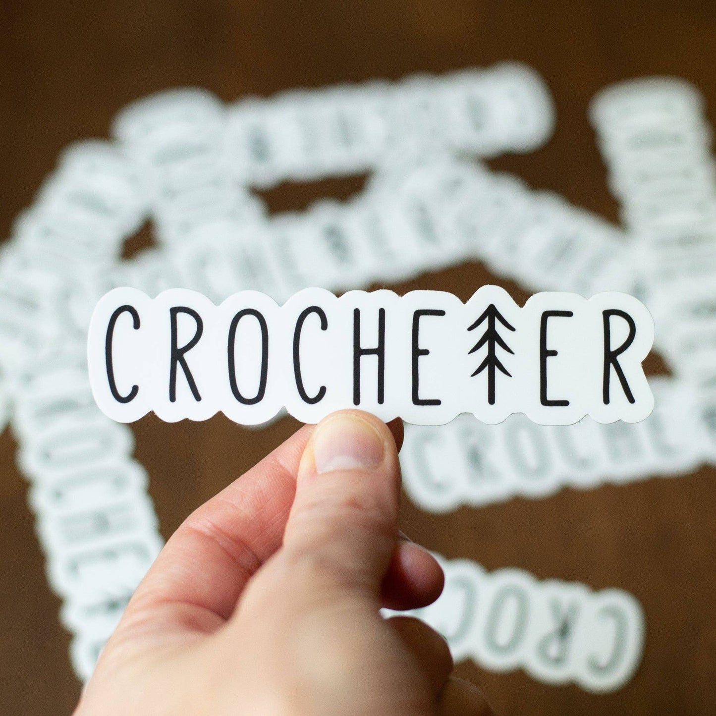 Tree Crocheter Sticker