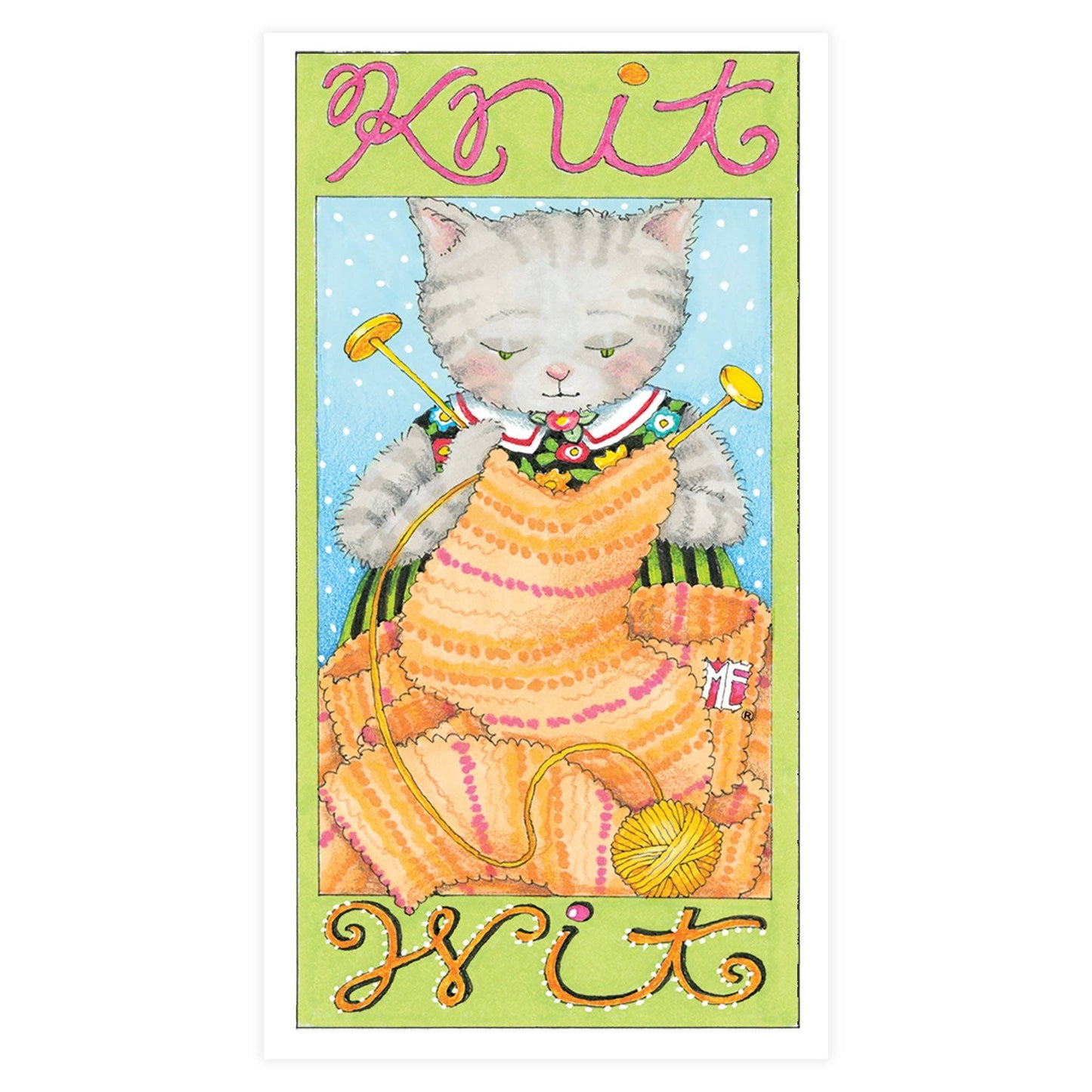 Knit Wit Sticker