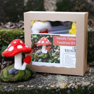 Toadstool Needle Felting Kit