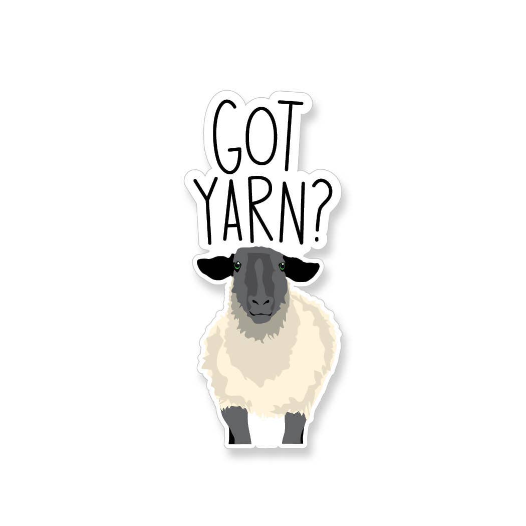 Got Yarn Sheep Vinyl Sticker - YarnCom