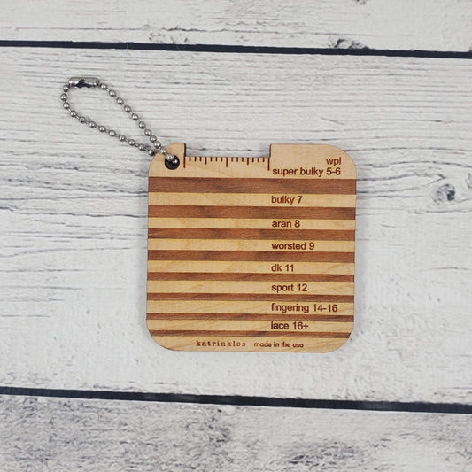 Yarn Weight Gauge Mini Tool