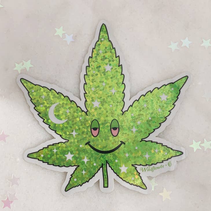 Cosmic Stoner Weed Sticker
