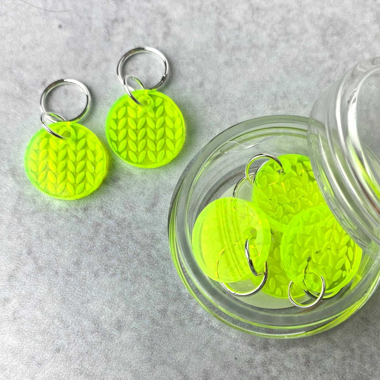 Knit Stitch Markers, Soldered Ring Marker, Set of 6 - YarnCom