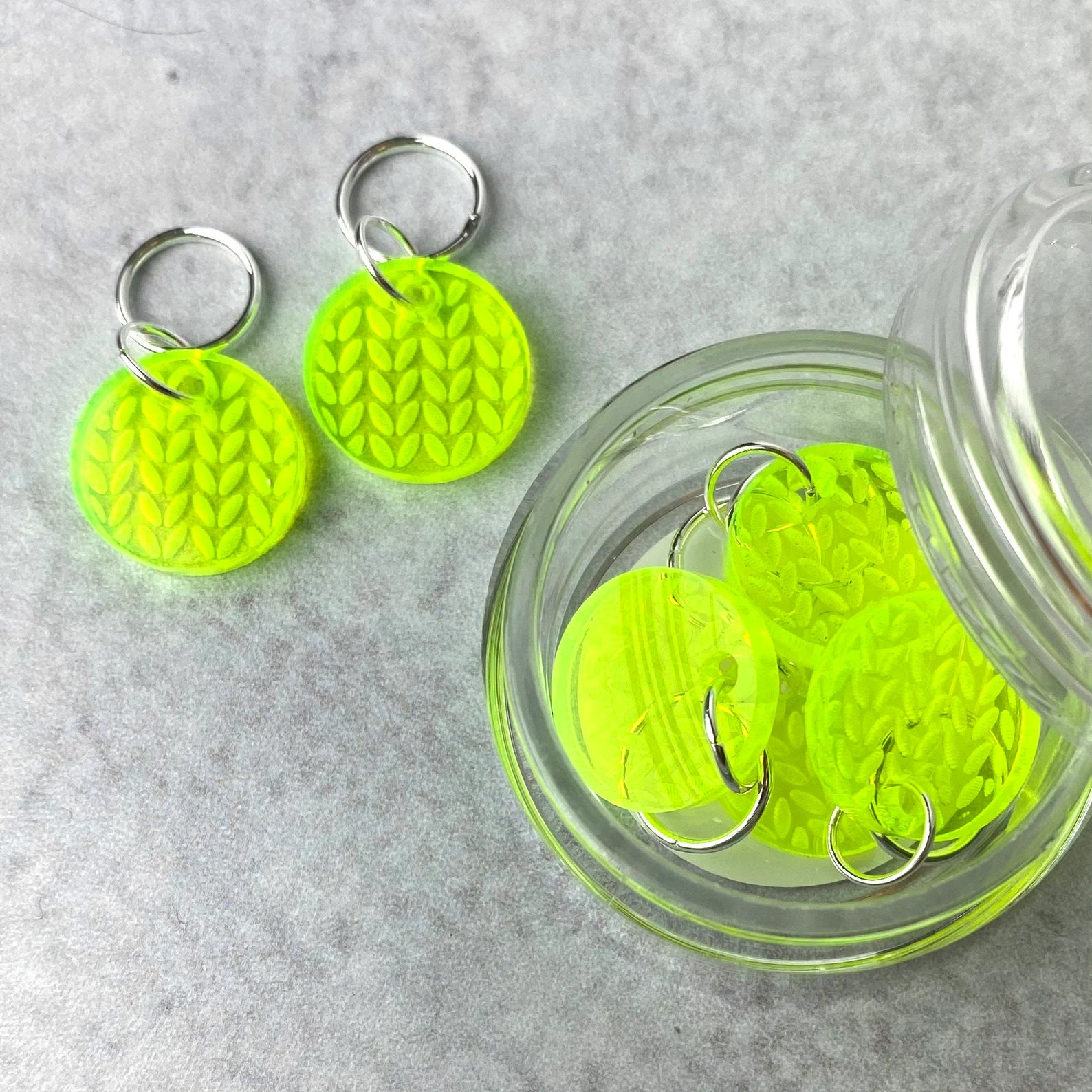 Knit Stitch Markers, Soldered Ring Marker, Set of 6 - YarnCom