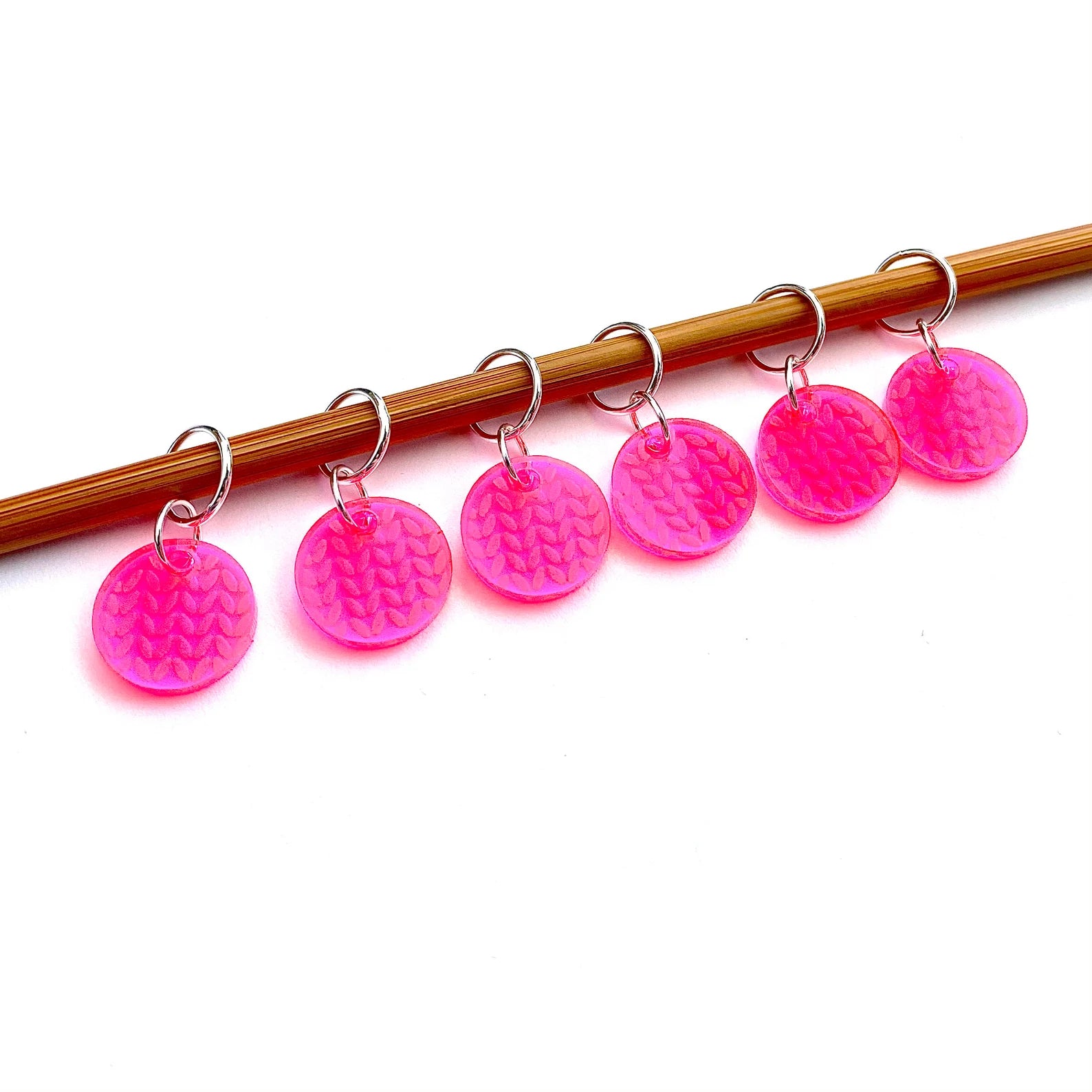 Knit Stitch Markers, Soldered Ring Marker, Set of 6 - YarnCom