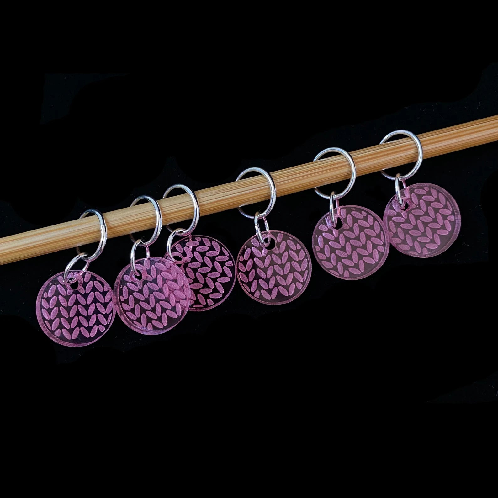 Knit Stitch Markers, Soldered Ring Marker, Set of 6 - YarnCom