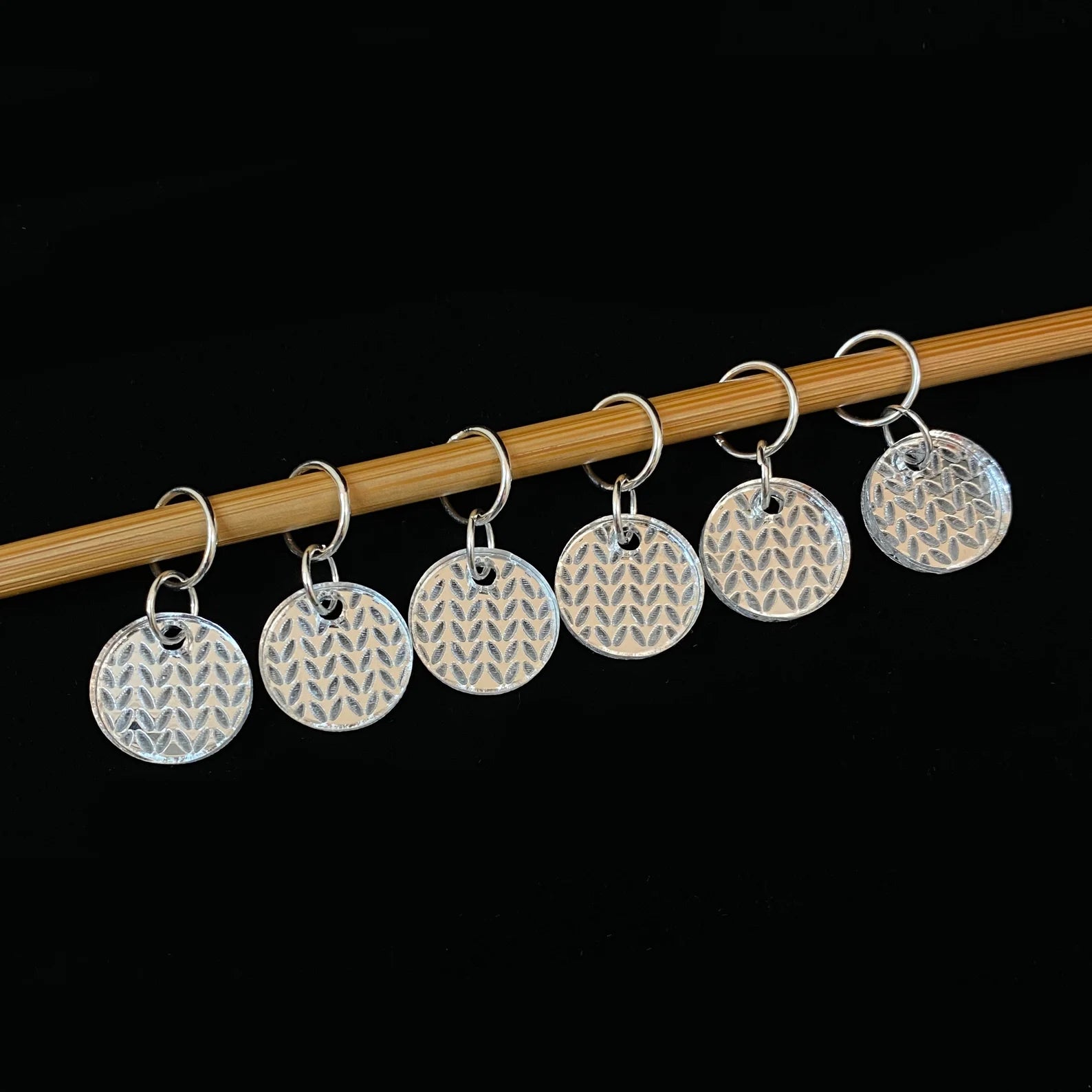 Knit Stitch Markers, Soldered Ring Marker, Set of 6 - YarnCom