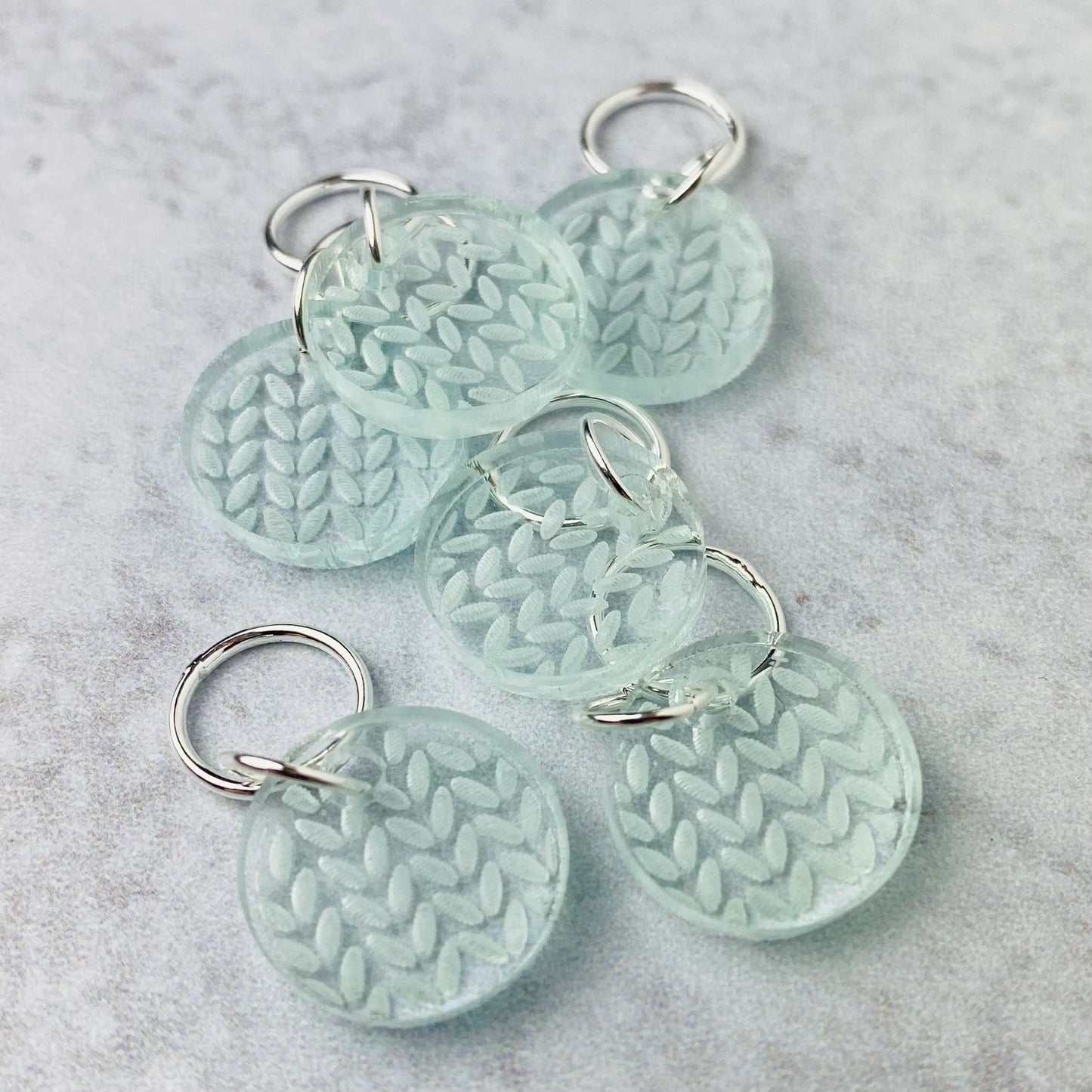 Knit Stitch Markers, Soldered Ring Marker, Set of 6 - YarnCom