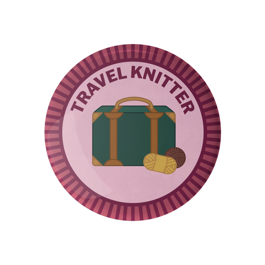 Travel Knitter Merit Badge - YarnCom