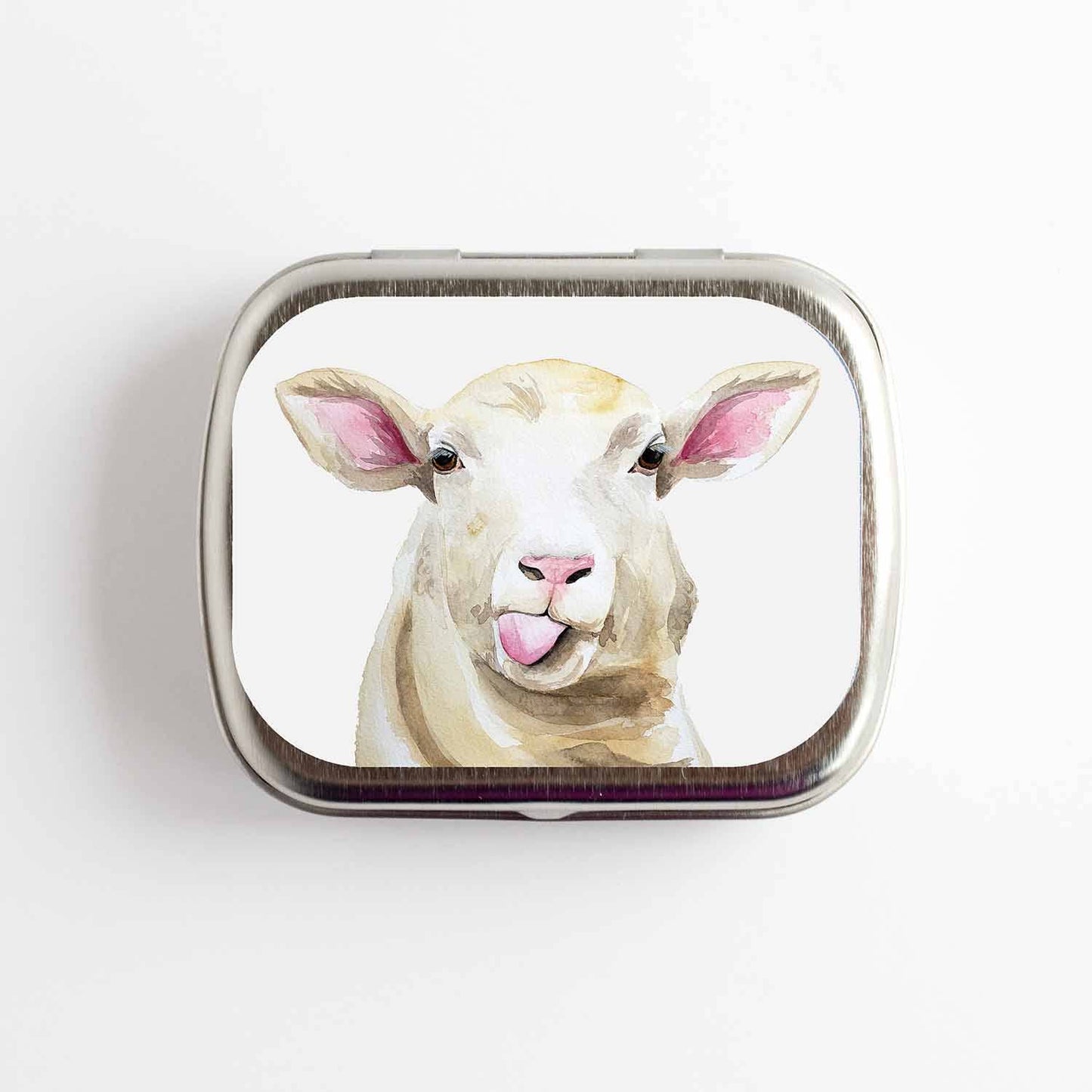 Sassy Sheep Stitch Marker Storage Tin - Small