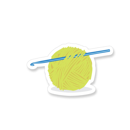 Ball of Yarn Crochet Sticker - YarnCom